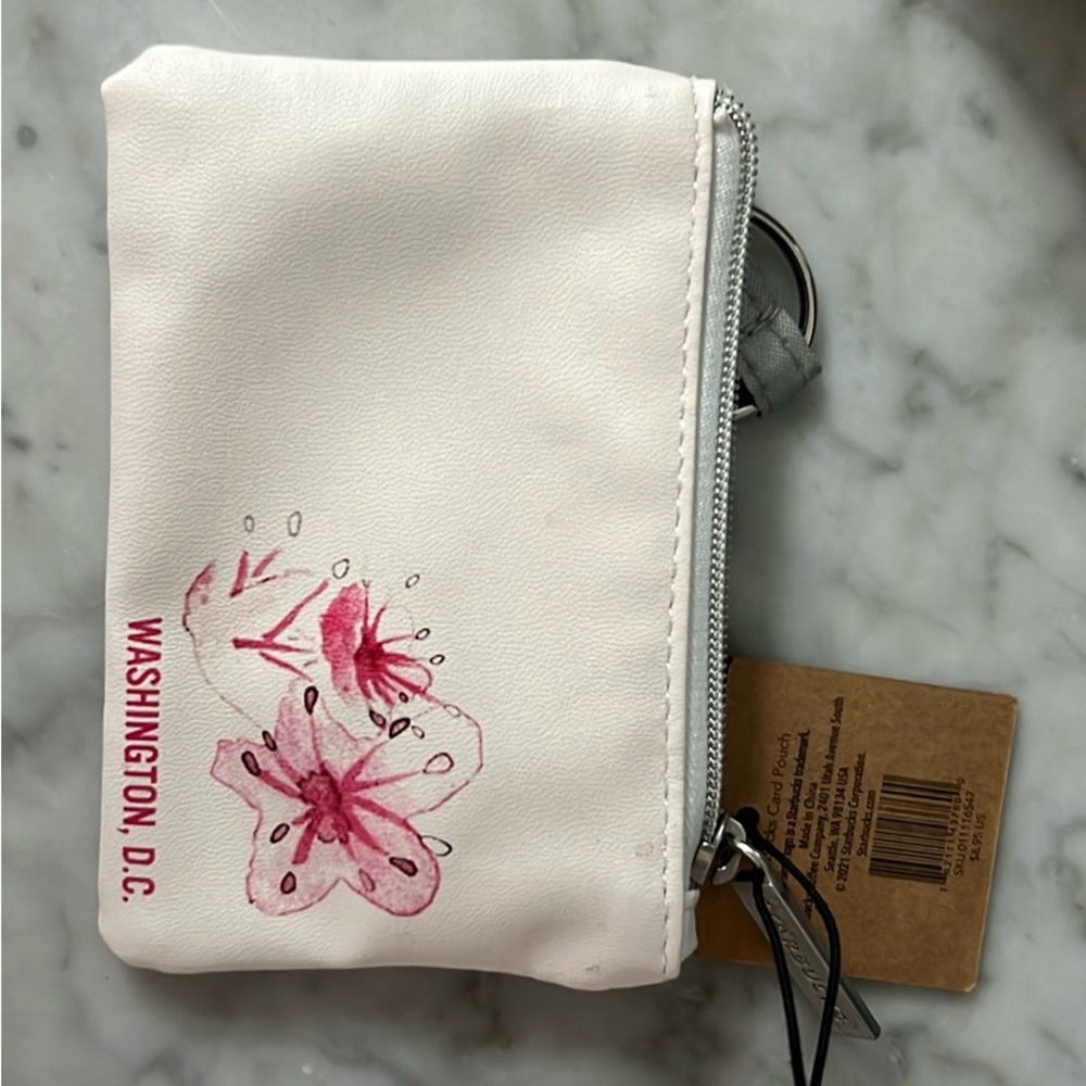 Starbucks Washington DC pouch w/ cherry blossom (NNU- wallet/change pouch)